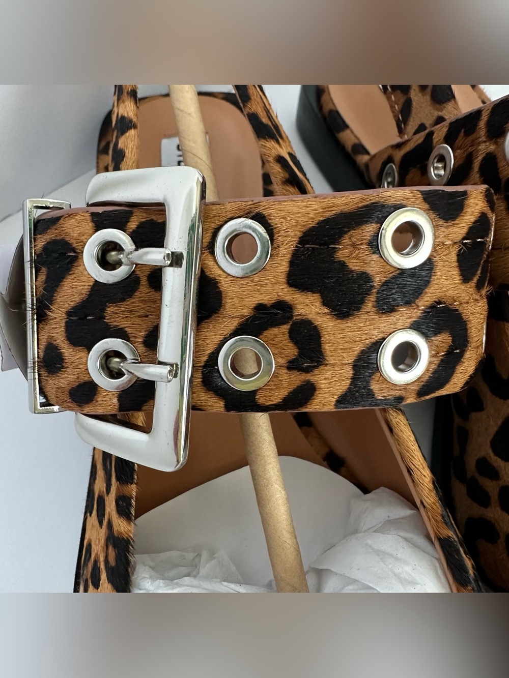 Steve Madden Graya Slingback Flats in Leopard | 9 | NIB - Picture 7 of 16